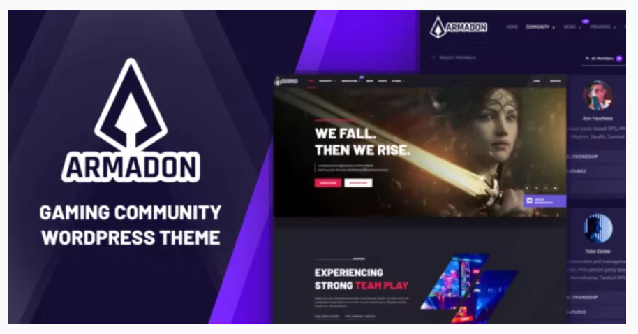 Armadon v1.2.0 – Gaming Community WordPress Theme