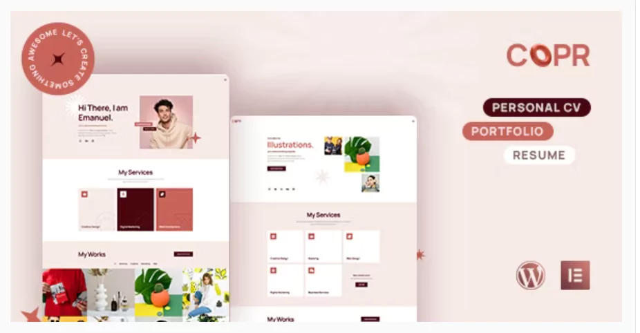 Copr v1.0 – One Page Personal Portfolio, CV and Resume Theme