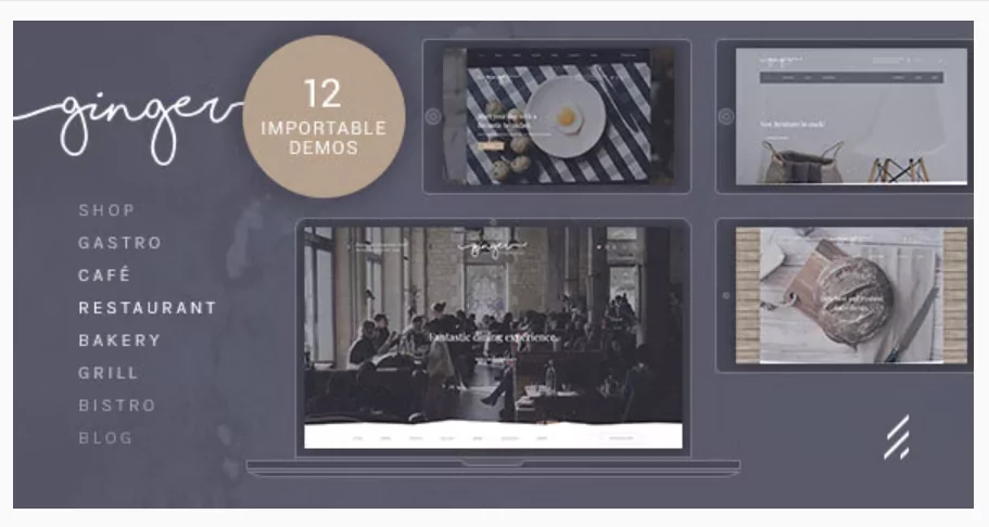 Ginger v1.3.7 – Restaurant WordPress Theme
