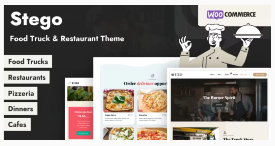 Stego v1.1.0 – Food Truck & Restaurant Theme