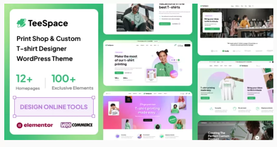 TeeSpace v1.2.6 – Print Custom T-shirt Designer WordPress theme