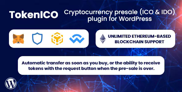 TokenICO v1.1.5 – Cryptocurrency presale (ICO & IDO) plugin for WordPress