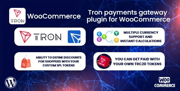 TronPay WooCommerce v1.0.1 – Tron payments gateway plugin