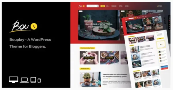 Bouplay WP - A WordPress Theme for Bloggers