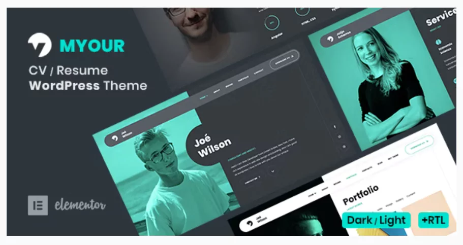 Myour - CV Resume WordPress Theme