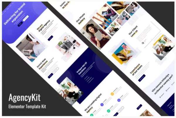 Agencykit – Portfolio Elementor Template Kit