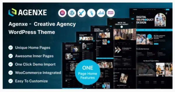 Agenxe – Creative Agency WordPress Theme