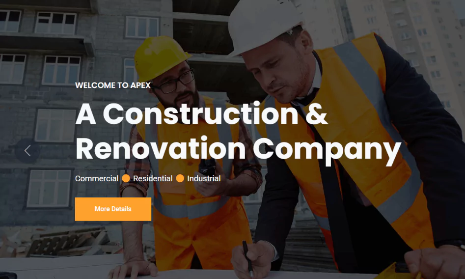 Apex –Bootstrap 5 Home Renovation Website Template