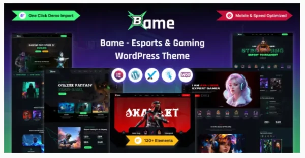 Bame - eSports and Gaming WordPress Theme