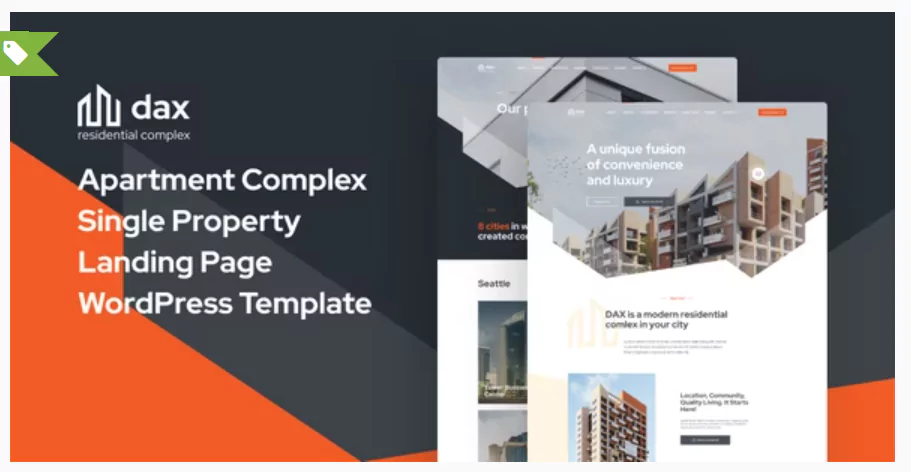 DAXX - Apartment Complex WordPress Theme