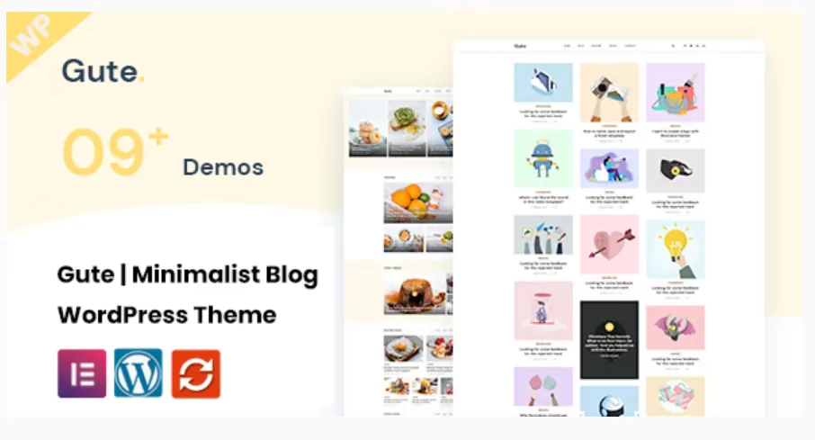 Gute Minimalist Blog WordPress Theme Gute Minimalist Blog WordPress Theme