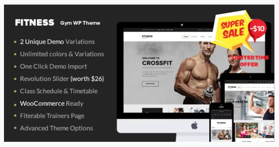 Gym WordPress Theme Fitness Gym WordPress Theme Fitness