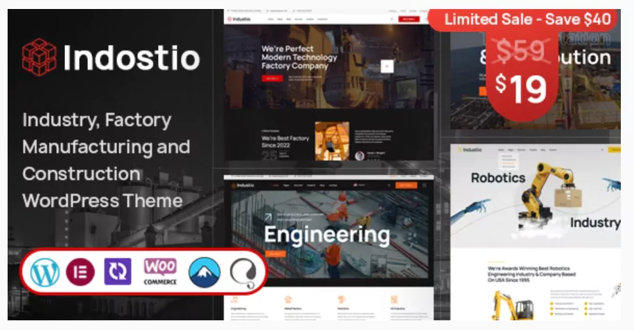 Indostio - Factory and Manufacturing WordPress Theme Indostio - Factory and Manufacturing WordPress Theme