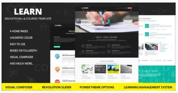 Learn - Education, eLearning WordPress Theme