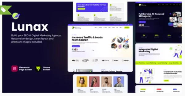 Lunax - Digital Marketing Agency & SEO WordPress Theme