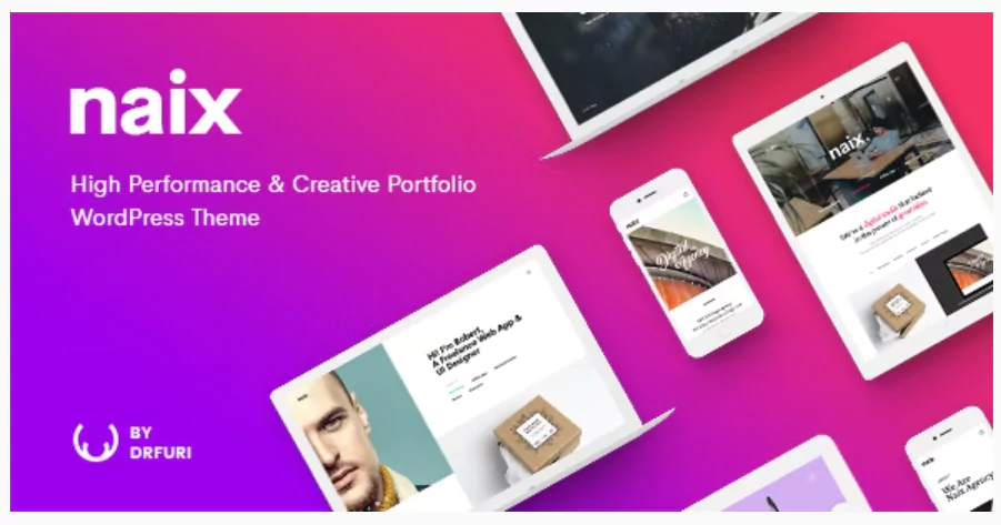 Naix - Creative & High Performance Portfolio WordPress Theme Naix - Creative & High Performance Portfolio WordPress Theme