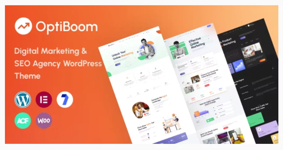 OptiBoom – Digital Marketing & SEO Agency WordPress Theme