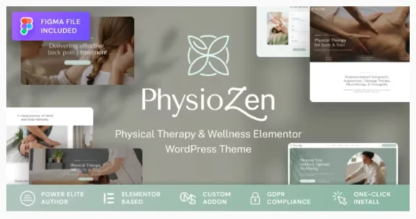 PhysioZen - Chiropractor & Physiotherapy Wellness WordPress Theme