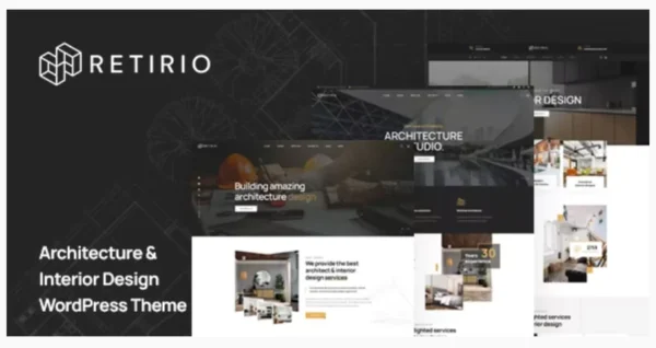 Retirio - Architecture and Interior WordPress Theme