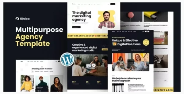 Rinico - Multipurpose Agency WordPress Theme