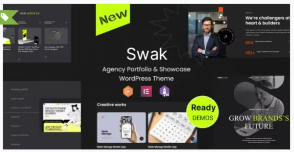 Swak - Agency Portfolio & Showcase WordPress Theme