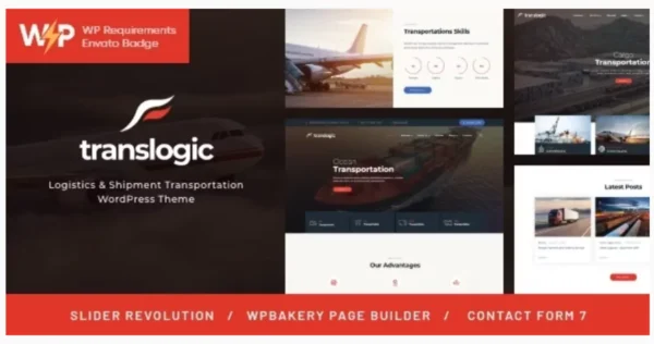 Translogic Logistics & Shipment Transportation WordPress Theme