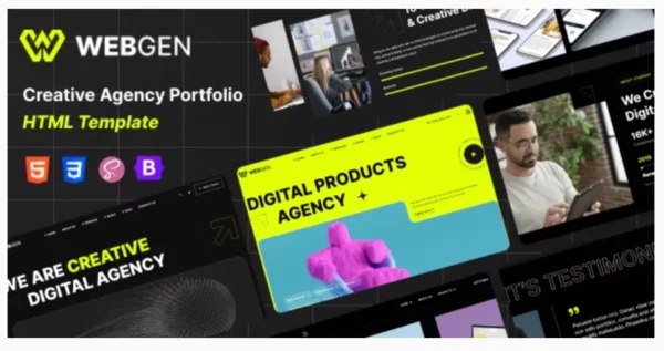 Webgen - Creative Agency & Portfolio HTML Template