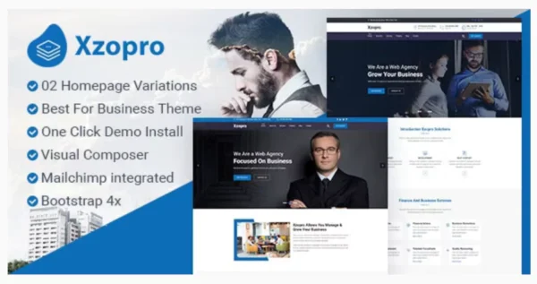 Xzopro - Finance And Business WordPress Theme