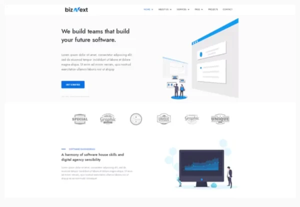 bizNext - Corporate Business Template Kit