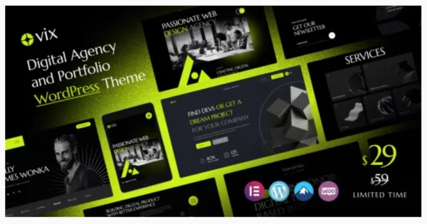 Ovix - Digital Agency & Creative Portfolio WordPress Theme