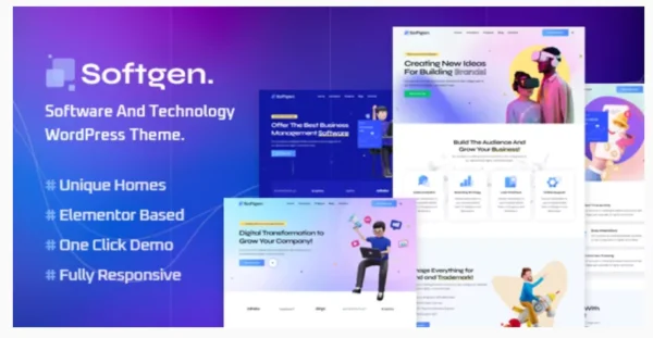 Softgen - Software & Technology WordPress Theme