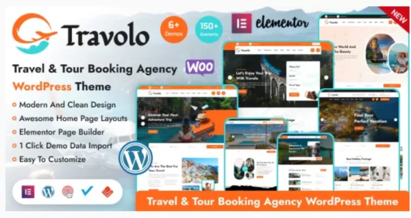Travolo - Travel Agency & Tour Booking WordPress Theme